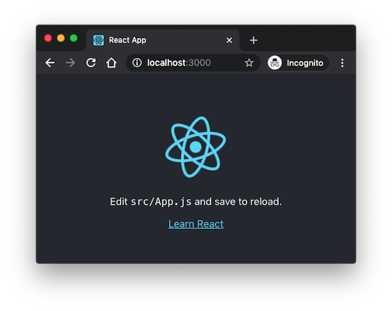 React application screenshot
